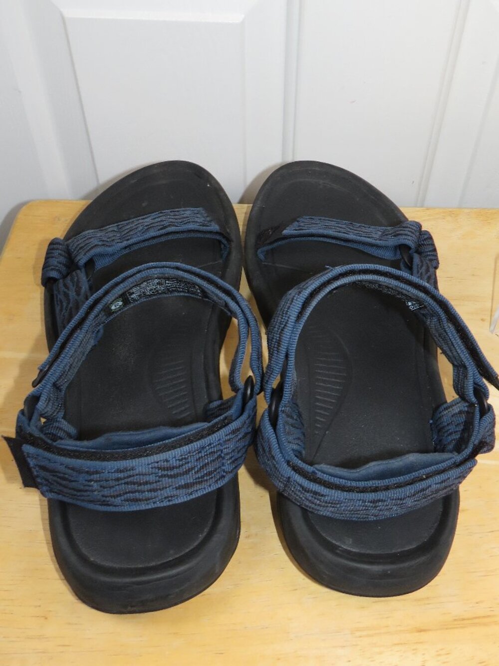 Teva Hurricane XLT2 Sport Sandals S/N 1019234 Blue/Black Geo Print Mens Size 12 - Picture 5 of 8
